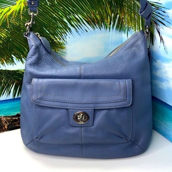 Coach F19045 Penelope Leather Convertible Soho Bag Lavender - Picture 1 of 9